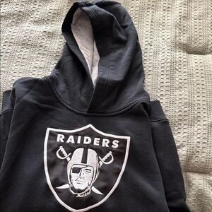 NFL Raiders Black & White Kids Hoodie. Never Worn.